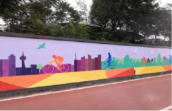 康定墙体彩绘-围墙