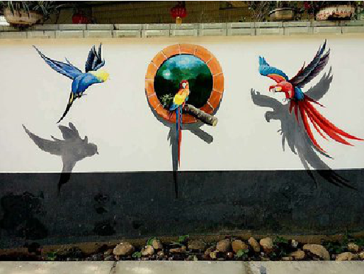 康定视觉错位-3D墙绘设计