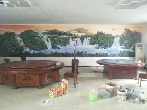 康定墙绘-写实风景