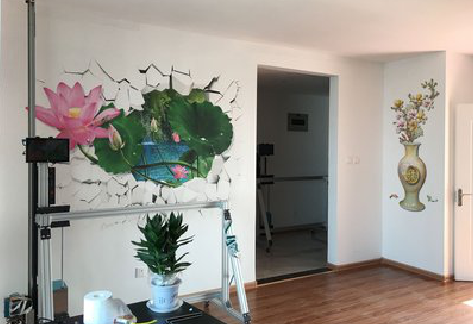 康定墙体彩绘相比墙纸的优势。