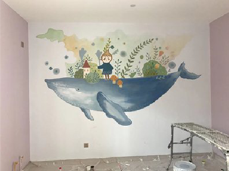 康定手绘墙的特点及优势。