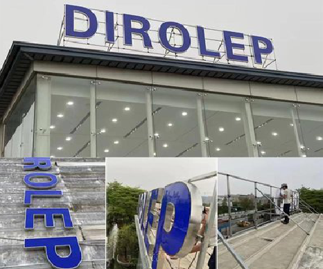 康定楼顶发光字安装的注意事项。